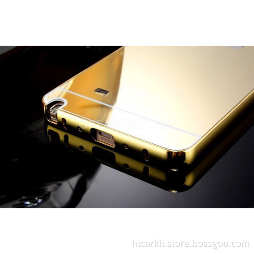 New Luxury Aluminum Ultra-thin Mirror Metal Case for SAMSUNG S4 metal bumper pc back cover case